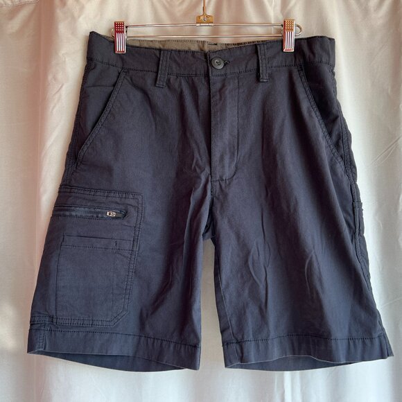 Ron Jon Surf Shop Men's Flat Front Hybrid Walk Shorts Blue Size 30 Beach Pockets - Picture 1 of 10